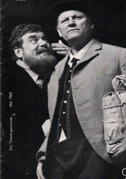 Die Theatergemeinde. Zeitschrift der Volksbühne Kassel e.V. Heft 9, Spielzeit 1962 / 63. Mai 1963.