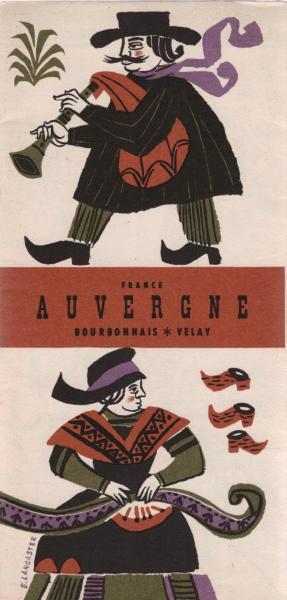 France, Auvergne : Bourbonnais, Velay (Faltprospekt).