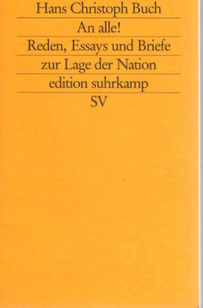 An alle! : Reden, Essays und Briefe zur Lage der Nation.