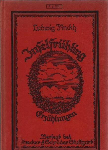 Inselfrühling : Erzählungen.