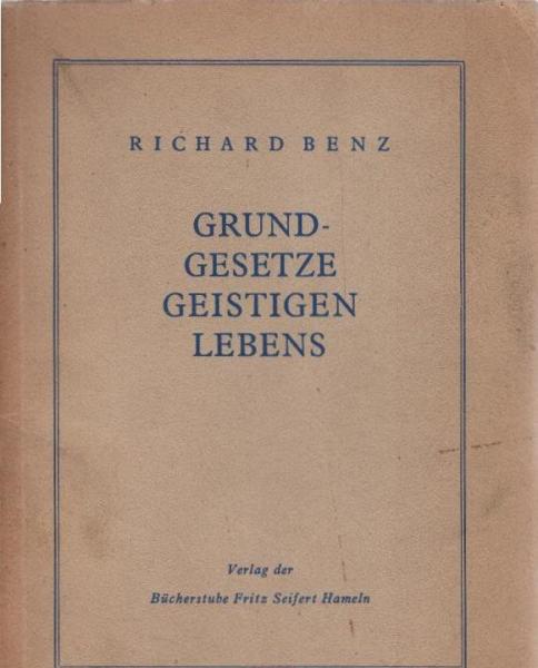 Grund-Gesetze geistigen Lebens.