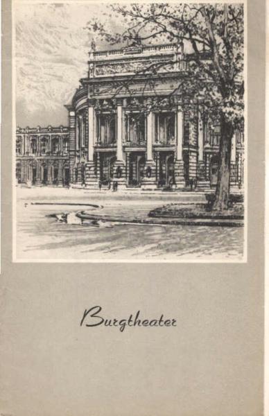 Die Uhr schlägt eins. Ein historisches Drama aus der Gegenwart von Carl Zuckmayer. Burgtheater-Programmheft.