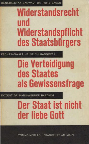 Tempelreinigung : Predigt über Johannes 2, 13 - 22 / Die Verteidigung des Staates als Gewissensfrage / Der Staat ist nicht der liebe Gott [3 Vorträge auf d. Landestagung 1961 d. Kirchl. Bruderschaft in Hessen u. Nassau]