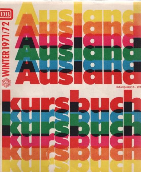 Auslandkursbuch Winter 1971/72. 26.9.1971 - 27.5.1972.