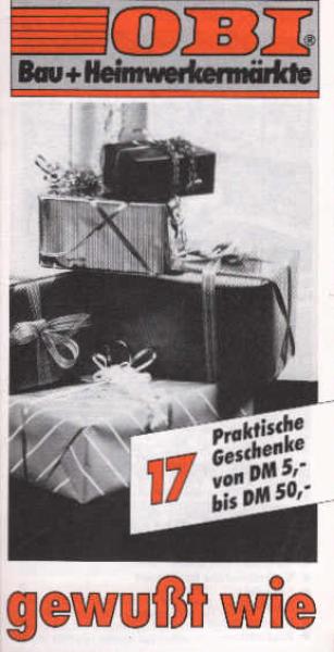 Gewußt wie 17., Praktische Geschenke von DM 5,- bis DM 50,-. (Prospekt)