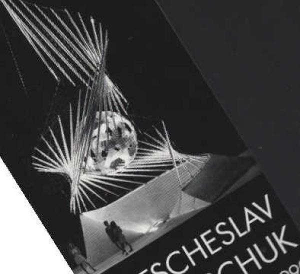 Einladung zur Eröffnung der Ausstellung Vjatscheslav Kolejtschuk vom 29.9. - 11.11.1990. (Einladungskarte)