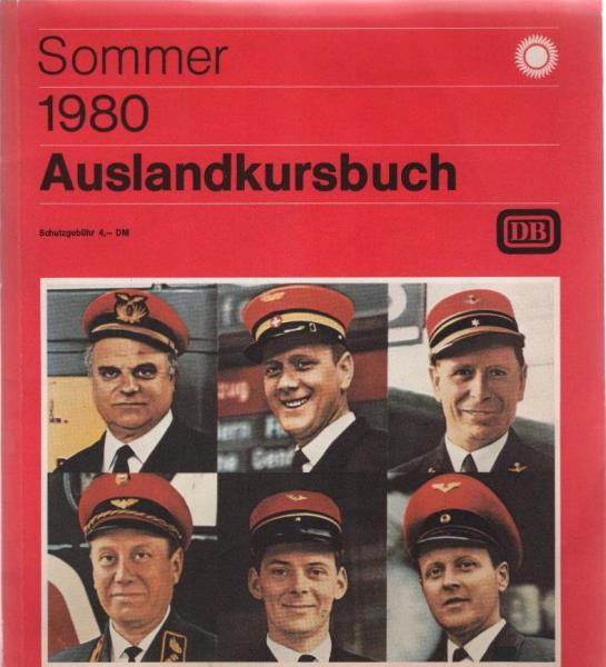 Auslandskursbuch ; Sommer 1980. 1. Juni bis 27. September 1980.