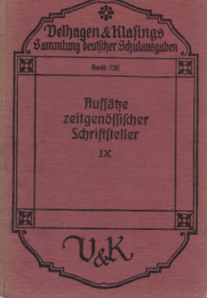 Lemp, Eleonore: Aufsätze zeitgenössischer SchriftstellerTeil: 9., Zur deutschen Literaturgeschichte : Bdch. 2.