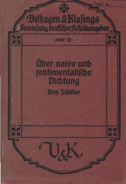 Über naive und sentimentalische Dichtung.
