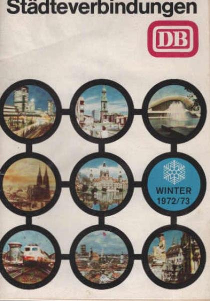 Städteverbindungen Winter 1972/73 vom 1. Oktober 1972 bis 2. Juni 1973.
