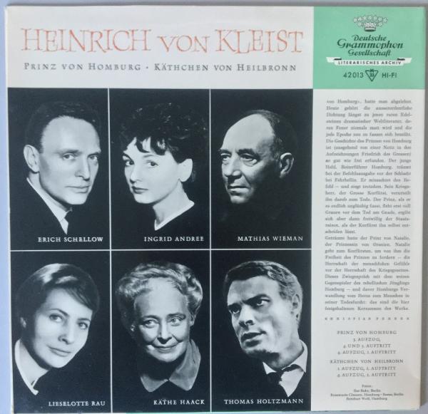 Heinrich von Kleist - Prinz von Homburg / Kätchen von Heilbronn [Vinyl, 33 UpM].