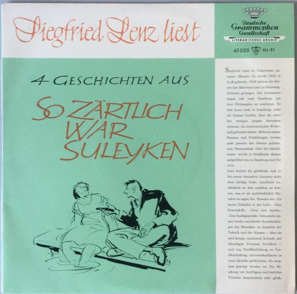Dichterleseung : Siegfried Lenz liest 4 Geschichten aus "So zärtlich war Suleyken" [Vinyl, 33 UpM]