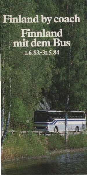 Finland by coach. Finland mit dem Bus 1.6.83 - 31.5.84.