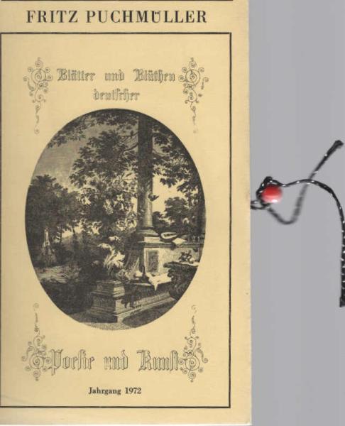 Blätter und Blüthen deutscher Poesie und Kunst. Jahrgang 1972.