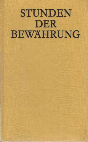 Stunden der Bewährung : Erzählungen aus Bulgarien.