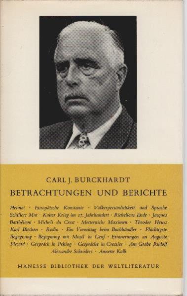 Betrachtungen und Berichte.