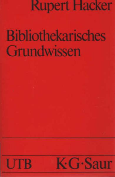 Bibliothekarisches Grundwissen.