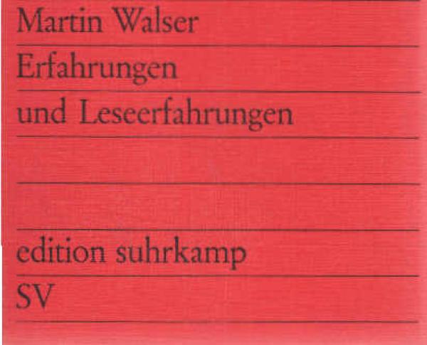Erfahrungen und Leseerfahrungen.