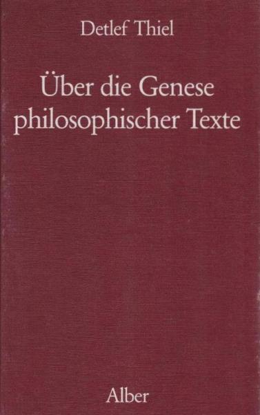 Über die Genese philosophischer Texte : Studien zu Jacques Derrida.