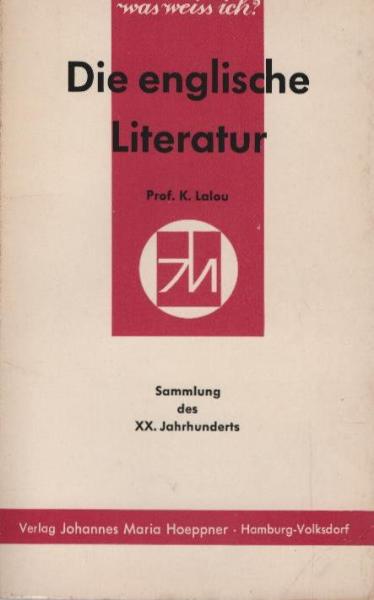 Die englische Literatur.