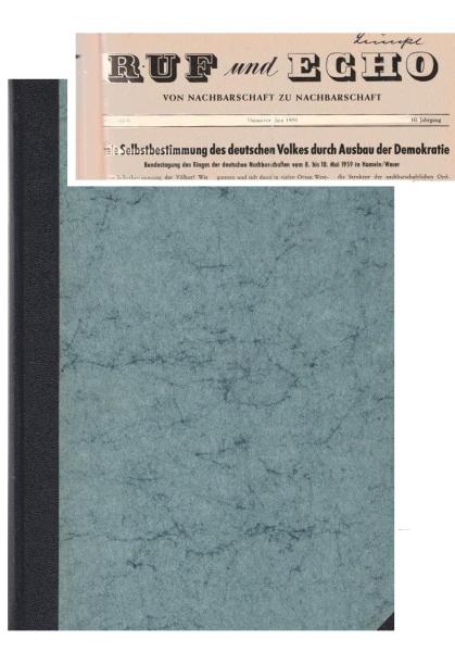 Ruf und Echo : Von Nachbarschaft zu Nachbarschaft (Verschiedene Ausgaben aus den Jahren 1952-1962)