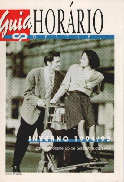 Guia Horário oficial. Inverno 1994/95. Em vigor desde 25 de Setembro de 1994