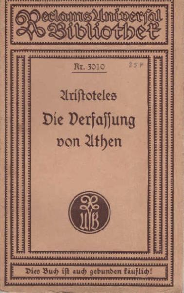Die Verfassung von Athen.