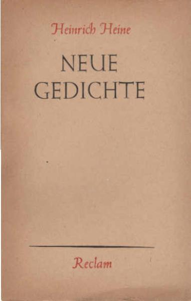 Neue Gedichte.