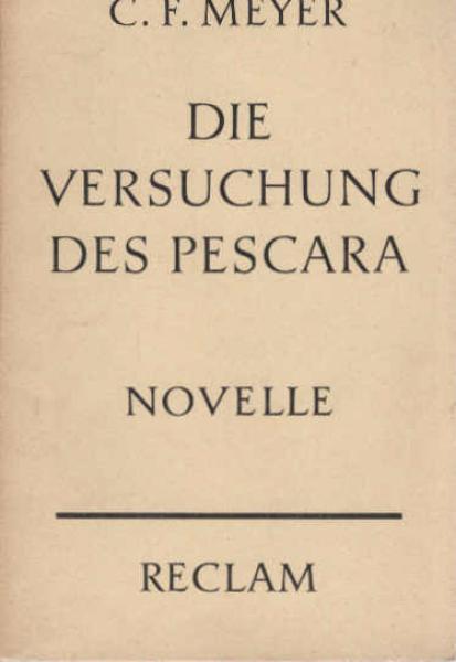 Die Versuchung des Pescara : Novelle.