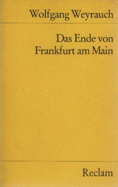 Das Ende von Frankfurt am Main : Erzählungen.