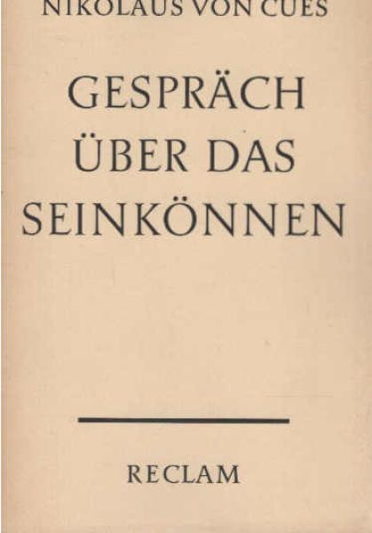 Gespräch über das Seinkönnen.