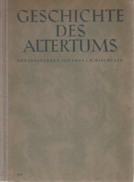 Geschichte des Altertums.