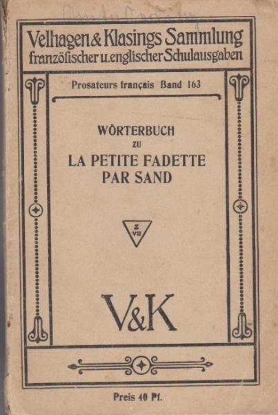 Wörterbuch zu La Petite Fadette par George Sand.