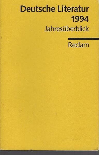 Deutsche Literatur; Teil: 1994.