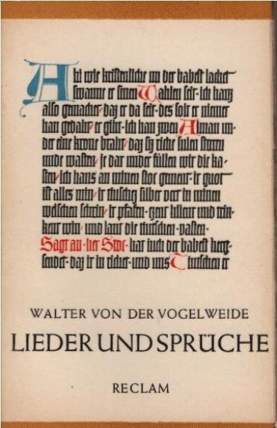 Lieder und Sprüche : (Ausw.).