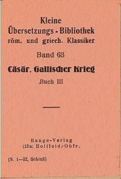 Caesar, Gaius Iulius: Gallischer Krieg; Teil: Buch 3.