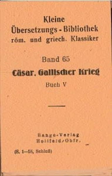 Caesar, Gaius Iulius: Gallischer Krieg; Teil: Buch 5.