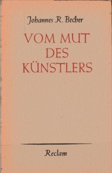Vom Mut des Künstlers.