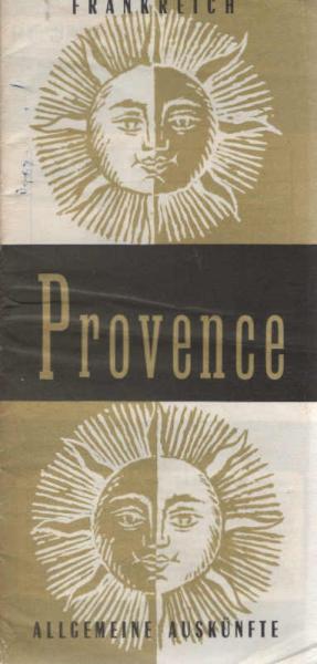 Provence Frankreich Stadtführer 1971