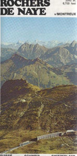 Rochers  de Naye Schweiz (Faltblatt)
