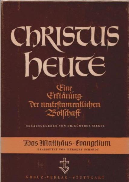 Der verheissene heilige Herrscher : Gottes gute Botschaft nach d. Matthäus-Bericht.