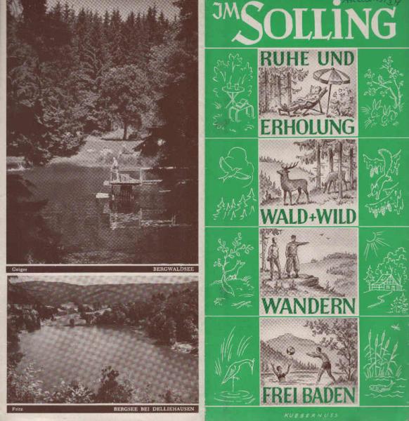 Im Solling. Ruhe und Erholung, Wald und Wild, Wandern, Frei Baden [Faltblatt]