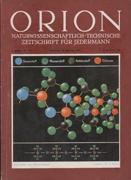 Orion. Illustrierte naturwissenschaftlich-technische Zeitschrift für Jedermann; 3. Jahrg., Heft 10/ Oktober 1948.