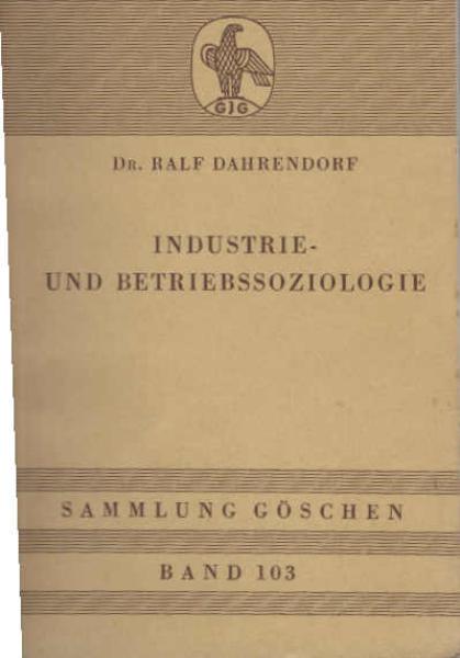 Industrie- und Betriebssoziologie.