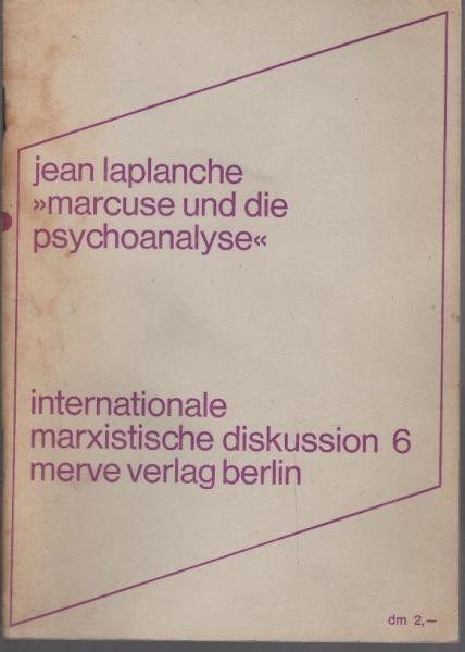 Über Marcuse und die Psychoanalyse.