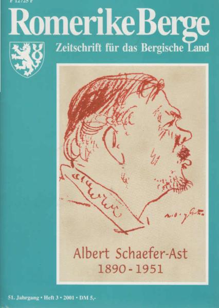 Romerike Berge. Zeitschrift für das Bergische Land. Heft 3.