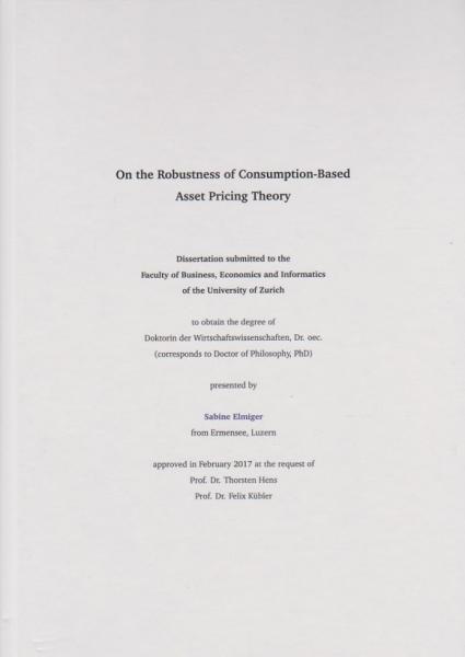 On the Robustness of Consumption - Based Asset Pricing Theory.