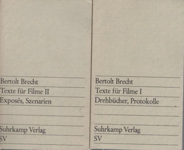 Brecht, Bertolt: Gesammelte Werke; Teil: Suppl.-Bd. 2 Bände.