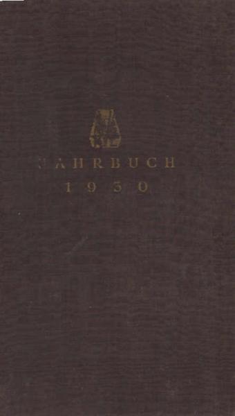Paul Zsolnay Verlag Jahrbuch 1930.