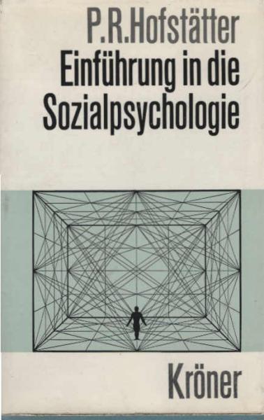 Einführung in die Sozialpsychologie.